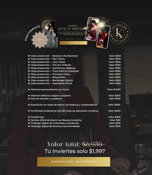 Certified Beauty Program - PAGO COMPLETO
